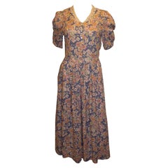 Retro Laura Ashley Floral Cotton Dress