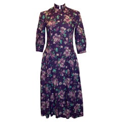 Retro Laura Ashley Floral Cotton Dress