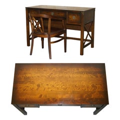ViNTAGE LAURA ASHLEY MILITARY CAMPAIGN DESK OR WRITING TABLE & OFFICE CHAIR