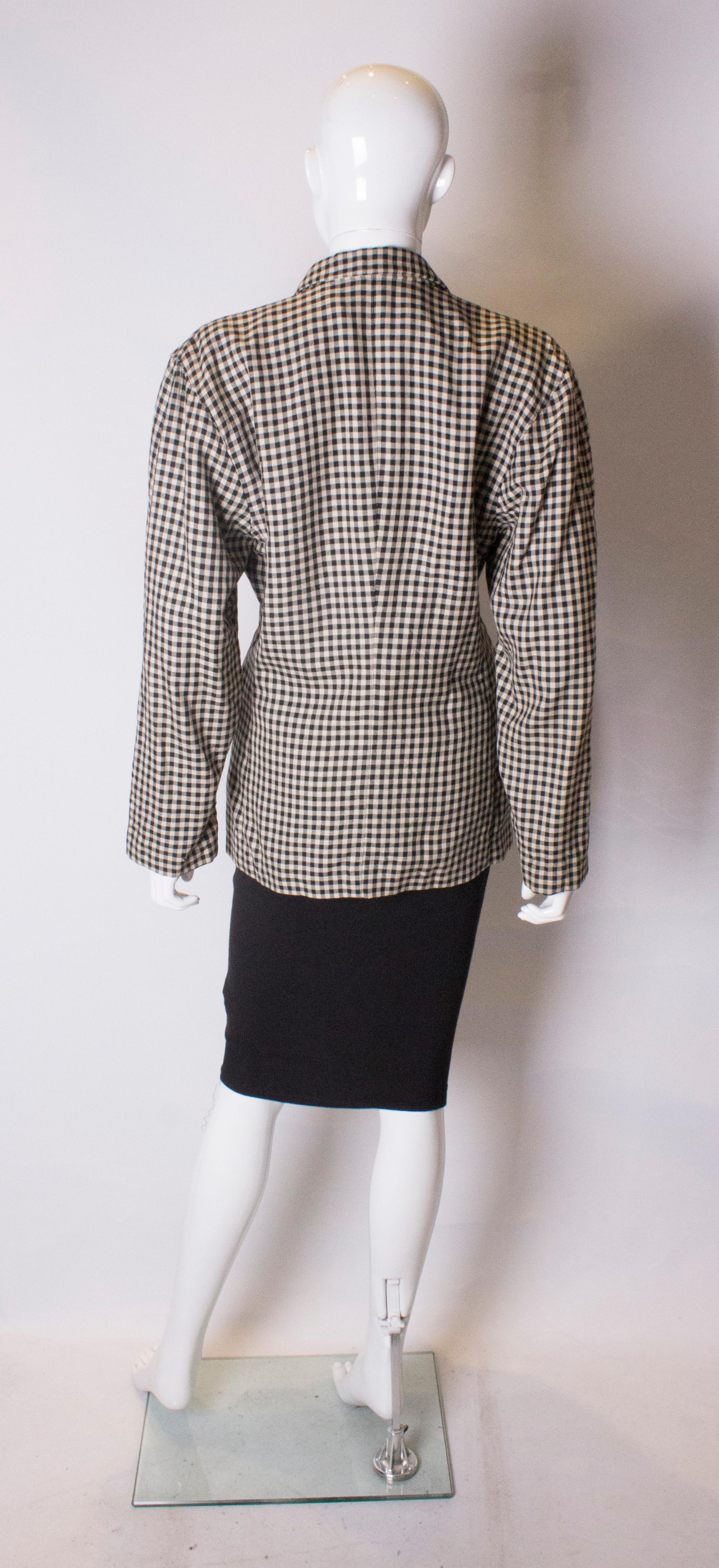 Vintage Laurel Check Jacket In Good Condition For Sale In London, GB