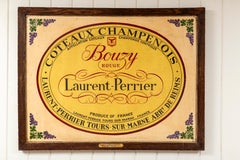 Vintage Laurent-Perrier Wine Advertising Sign, circa 1930's