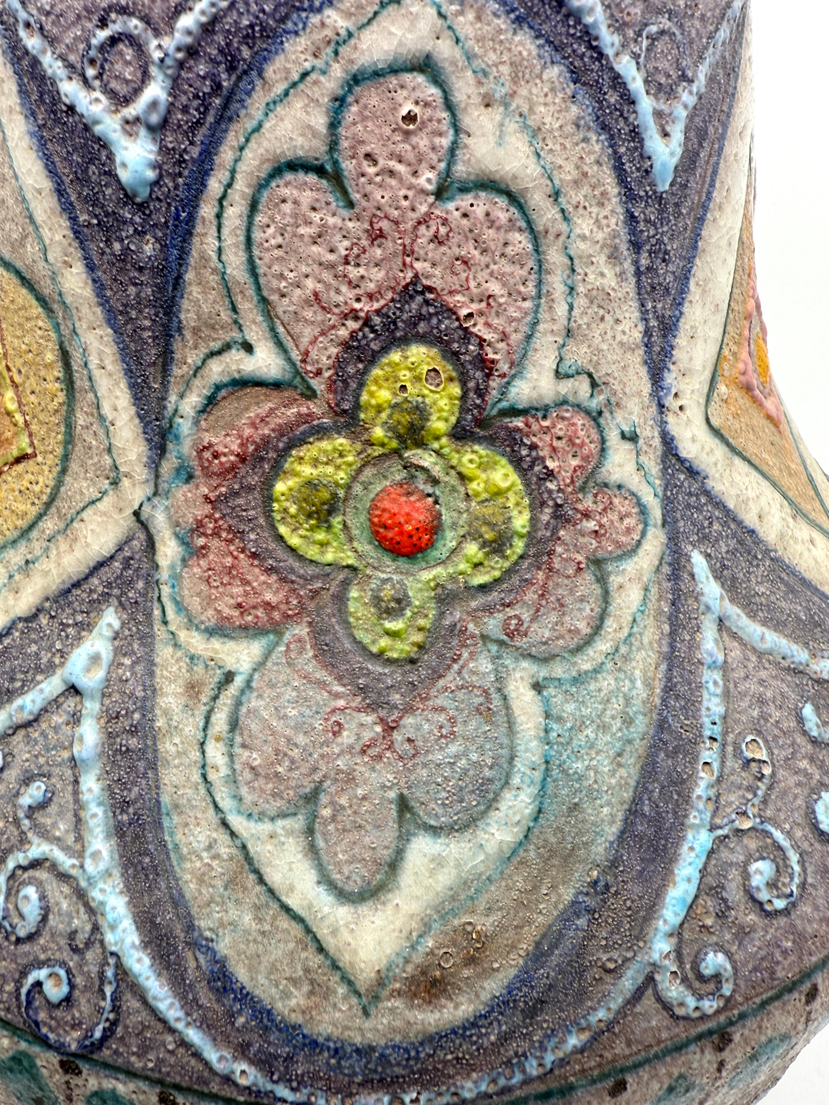Cerámica Italiana Esmalte Volcánico Lava Vintage en venta 6