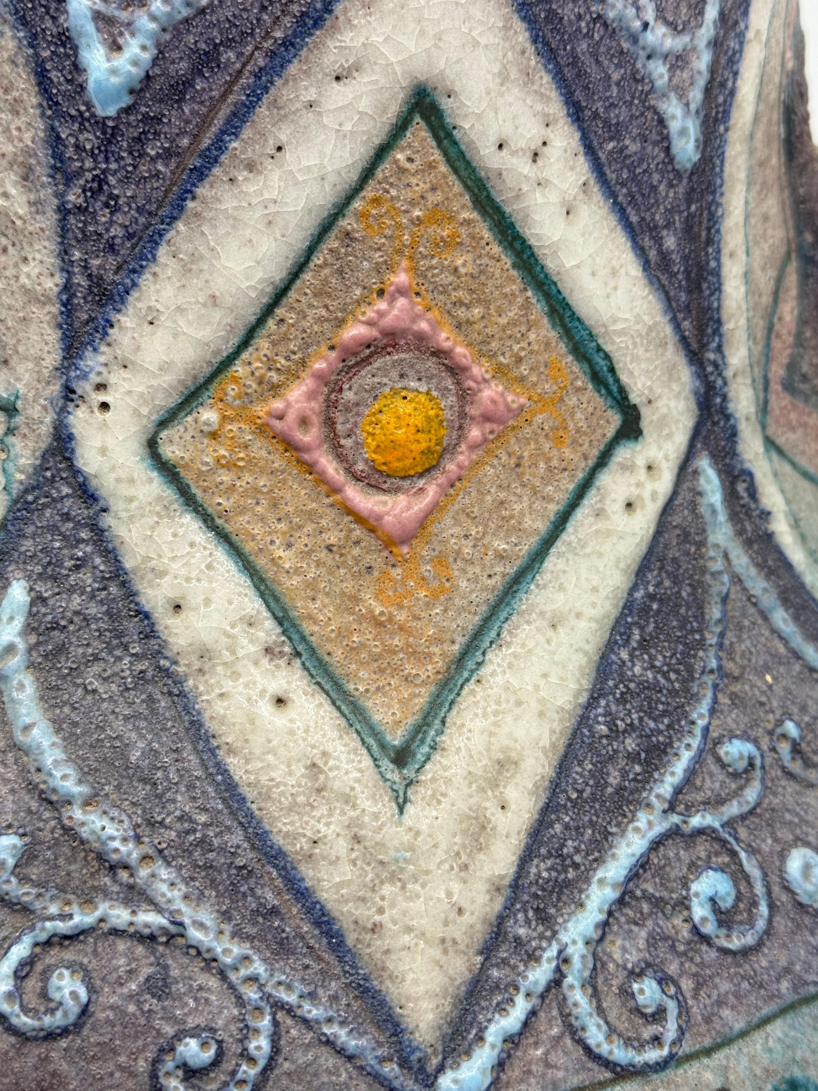 Cerámica Italiana Esmalte Volcánico Lava Vintage Italiano en venta