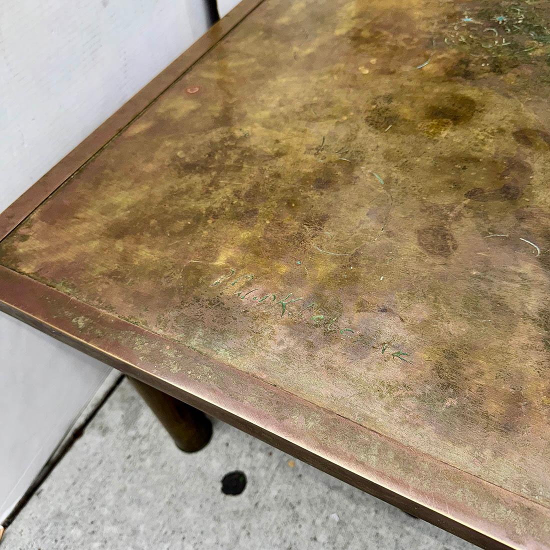 Patiné Table basse vintage Laverne Muses en vente