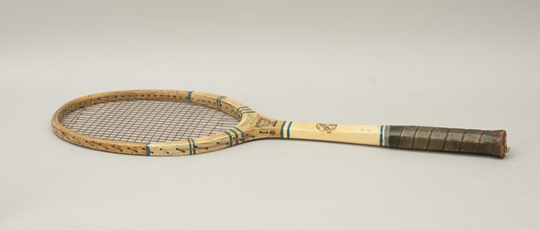 British Vintage Lawn Tennis Racket by F. H. Ayres, Tournament Davis Cup