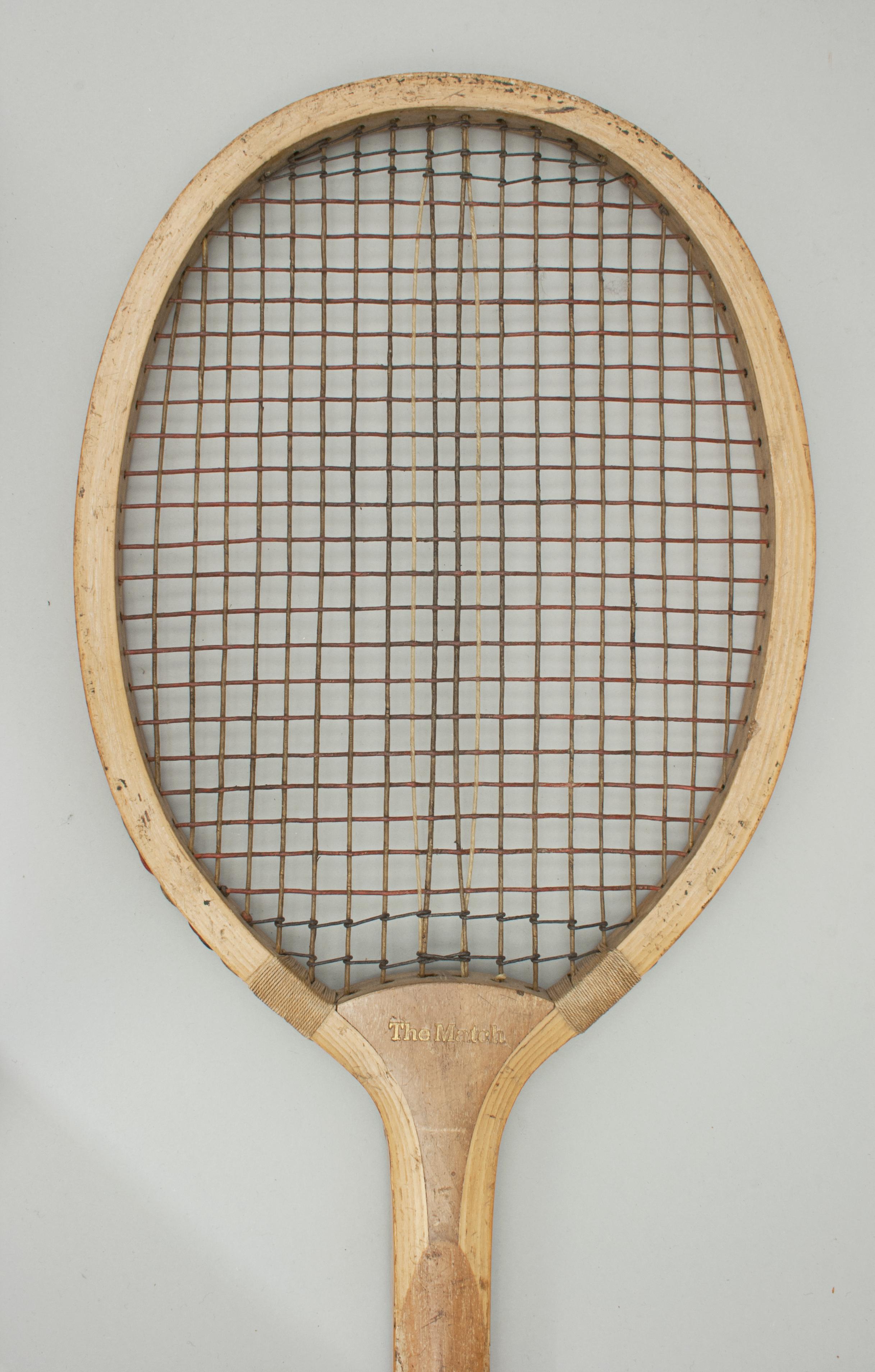 old tennis racket