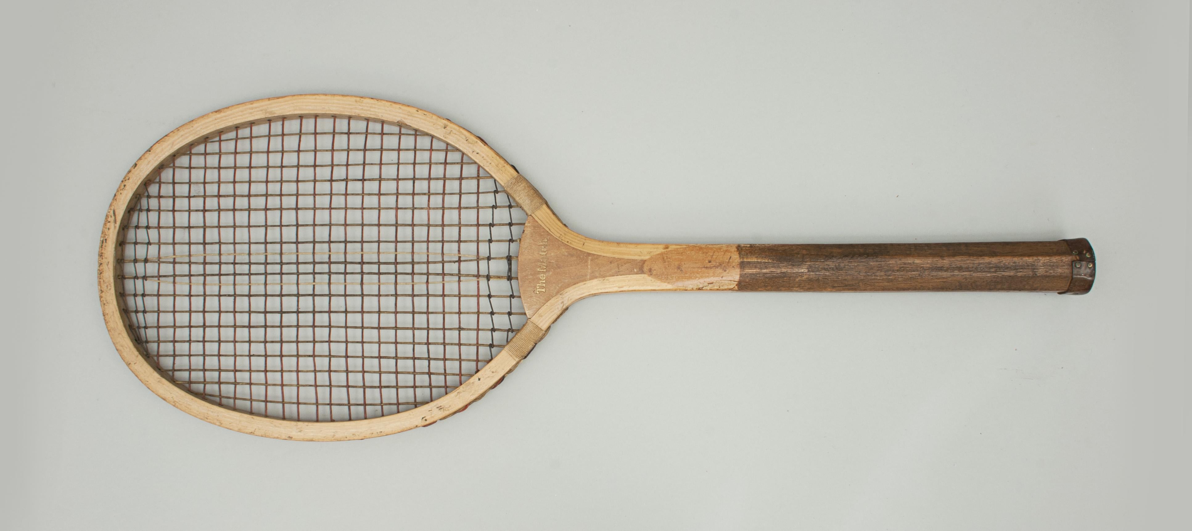 Sporting Art Vintage Lawn Tennis Racket, the Match For Sale