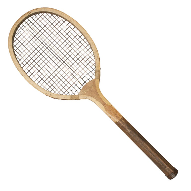 Vintage Lawn Tennis Racket, the Match For Sale at 1stDibs | old tennis  rackets, vintage tennis racket, vintage racket