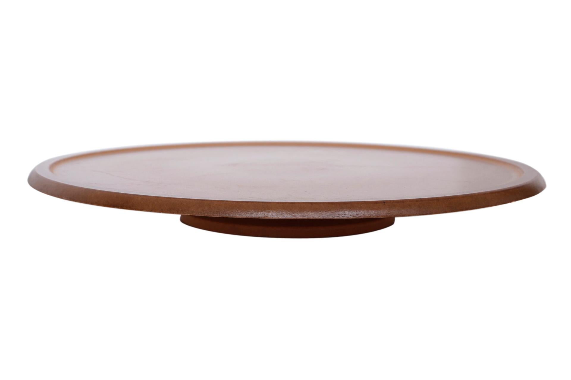 lazy susan with serving dishes