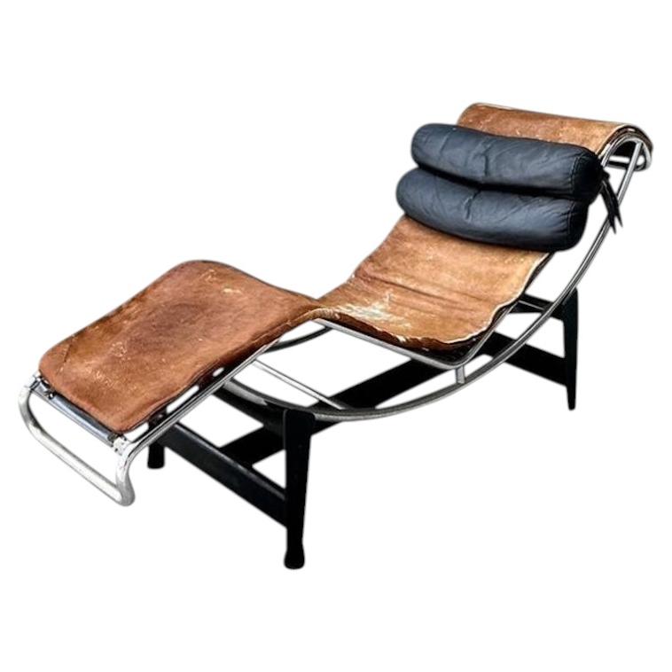 Vintage Lc2 Chaise Lounge After Corbusier