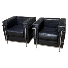 Sillas vintage estilo LC2 de Gordon International