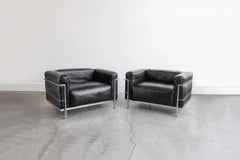 Vintage LC3 Grand Modele Armchairs by Le Corbusier for Cassina c. 1980s