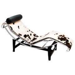 Vintage LC4 Chaise Longue, Le Corbusier for Cassina, 1970s