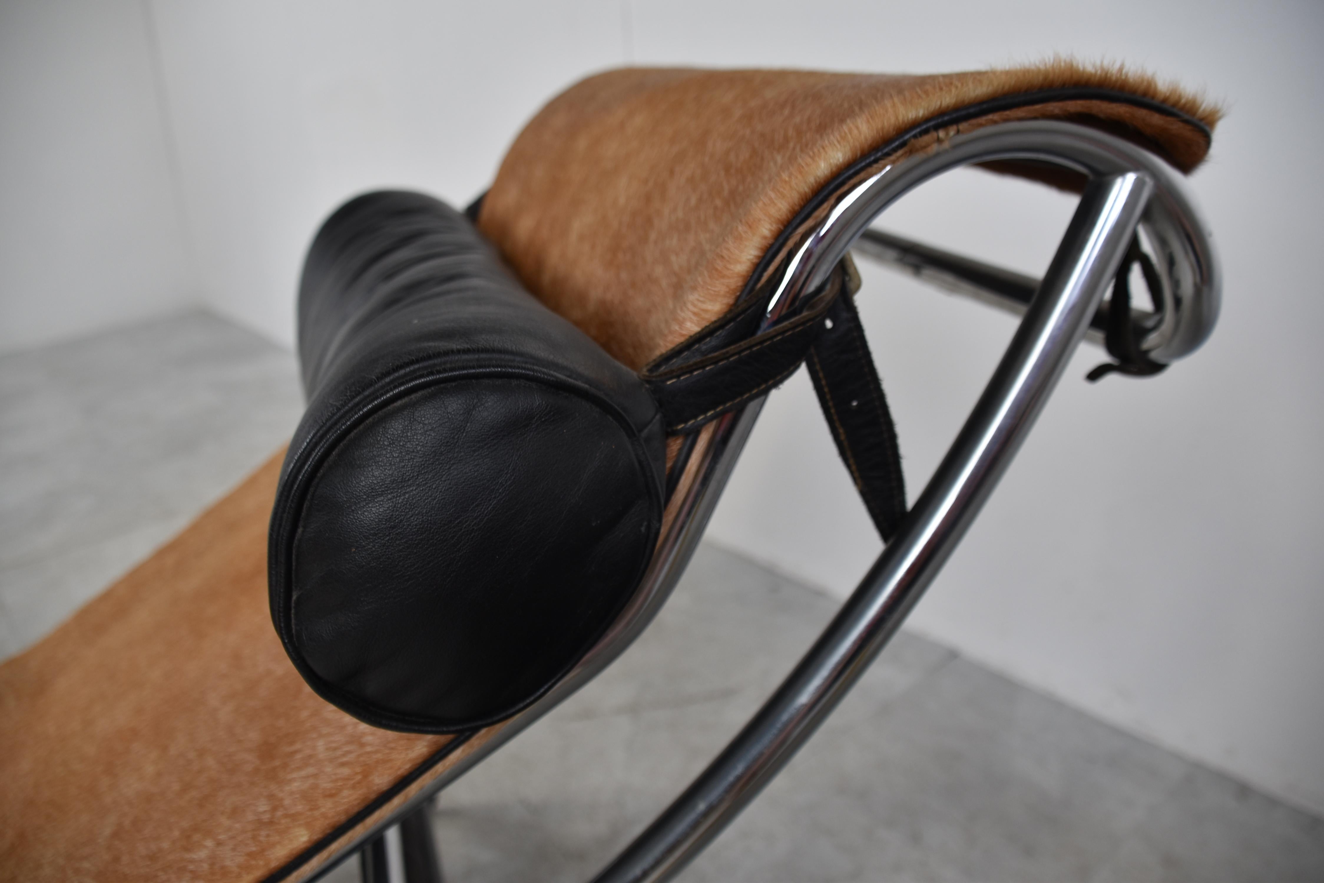 Vintage Le Corbusier LC4 Chaiselongue für Cassina, 1960er Jahre (Chrom)