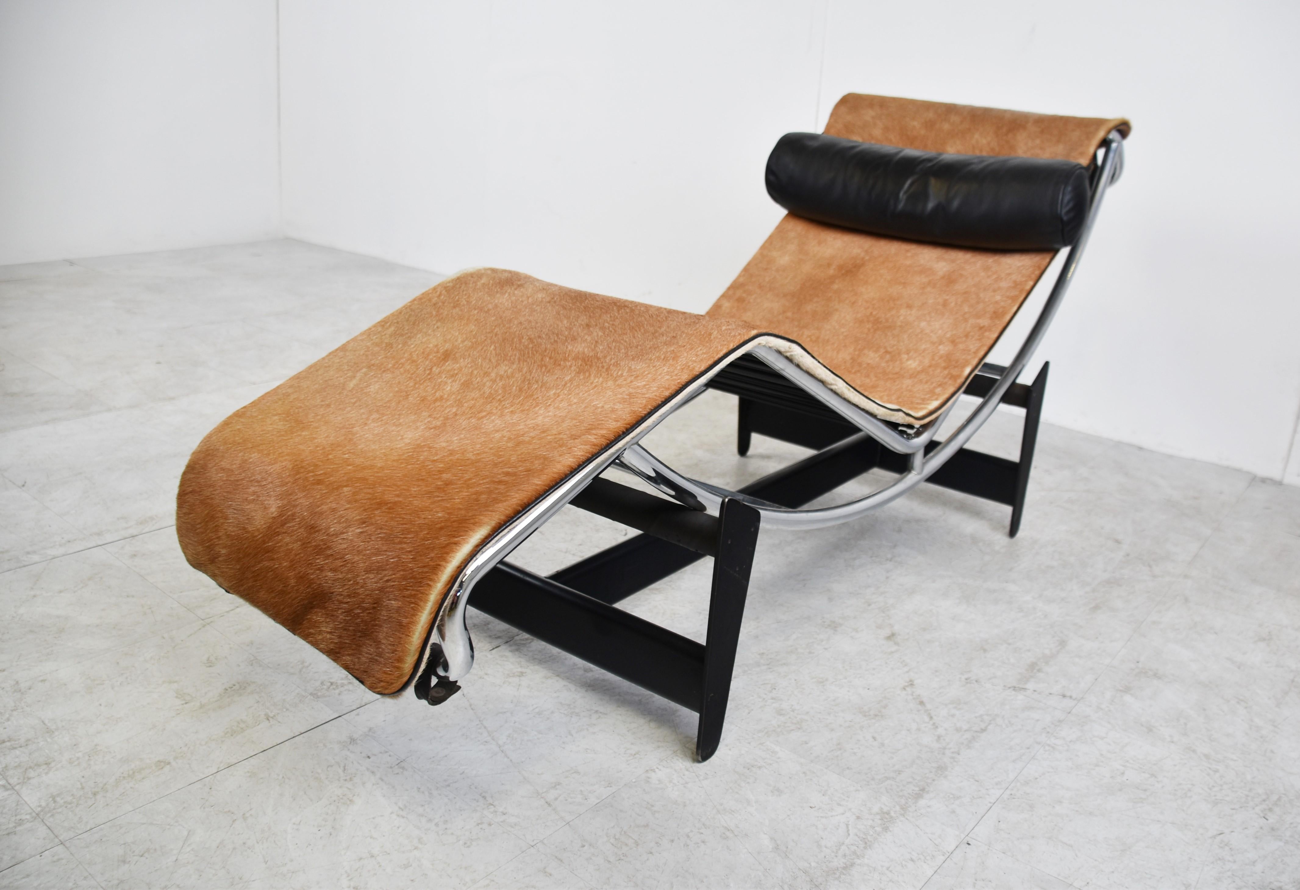 Vintage Le Corbusier LC4 Chaiselongue für Cassina, 1960er Jahre im Zustand „Gut“ in Leuven, Vlaams Gewest