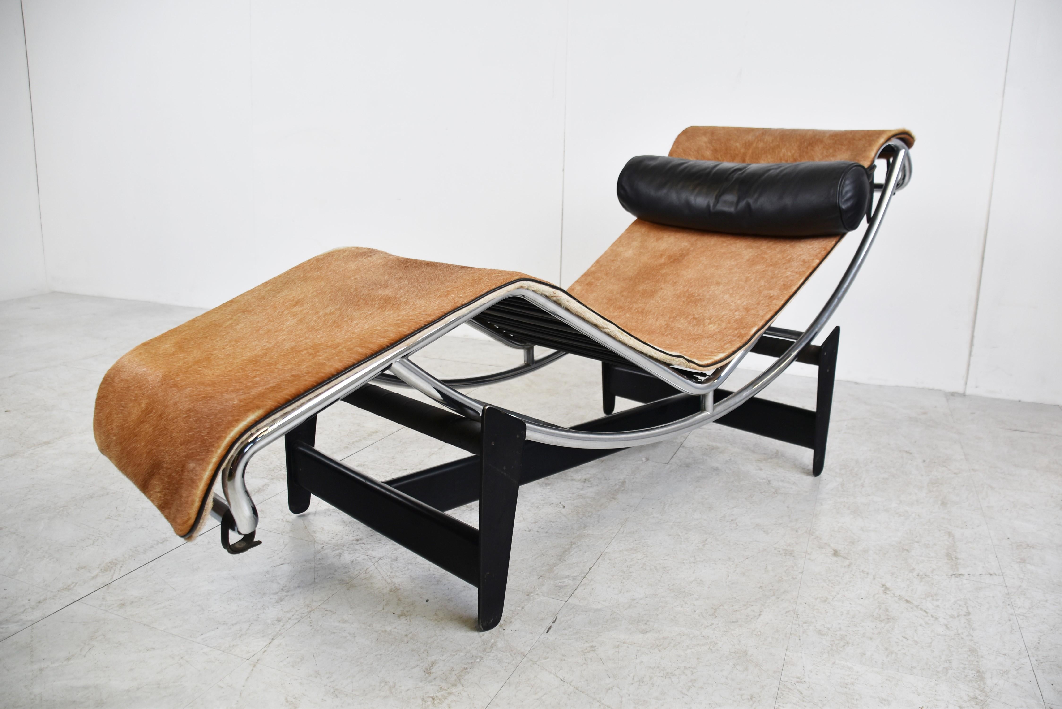 Vintage Le Corbusier LC4 Chaiselongue für Cassina, 1960er Jahre (Mitte des 20. Jahrhunderts)