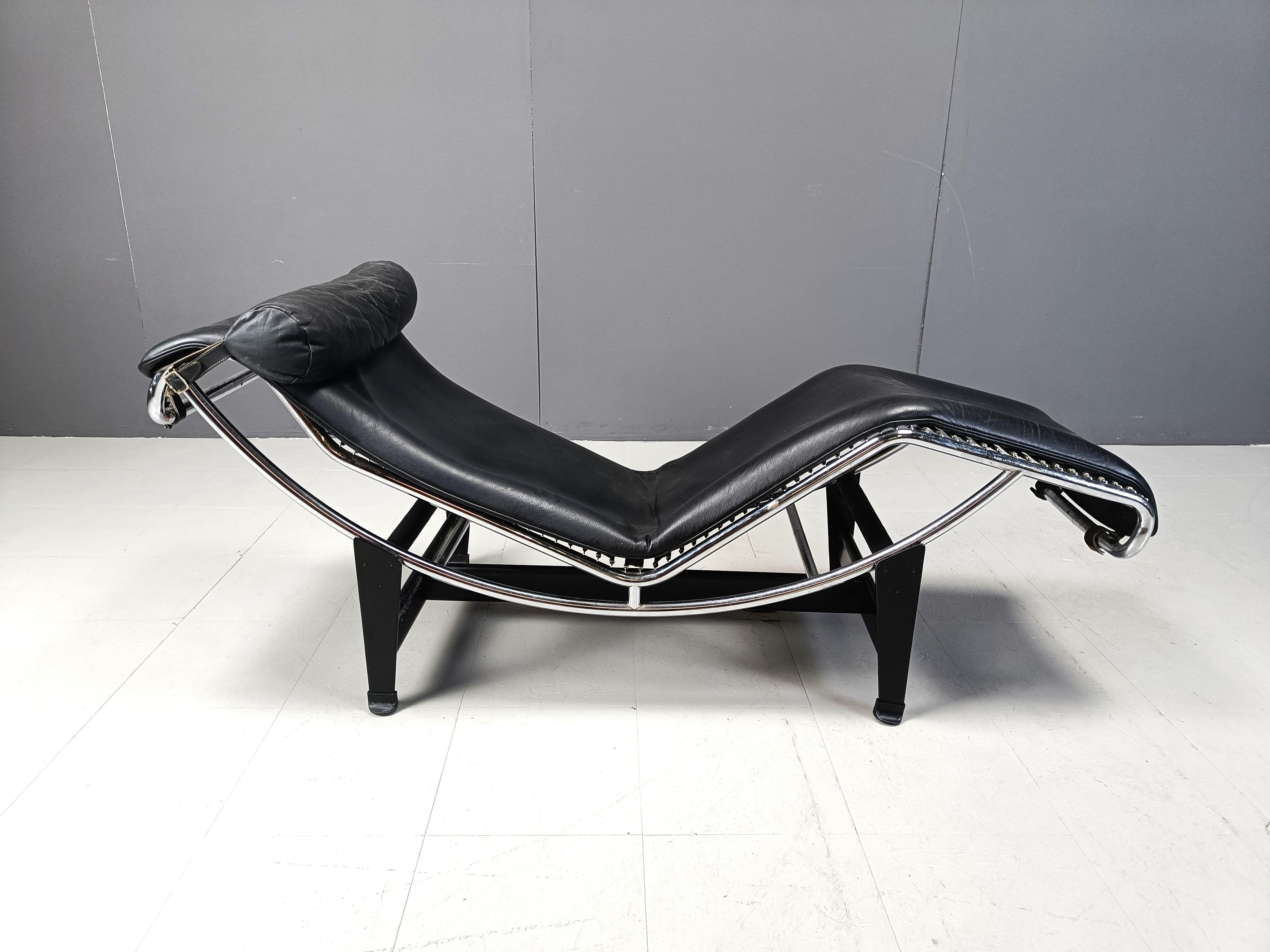 Late 20th Century Vintage Le Corbusier LC4 chaise longue for Cassina, 1970s For Sale