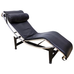 Vintage Le Corbusier Lc4 Style Chaise Lounge Chair