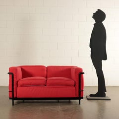 Vintage-Sofa LC2 von Le Corbusier, hergestellt von Cassina, 1980er Jahre