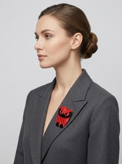 Broche vintage de Lea Stein con forma de búho, de Rhodoid