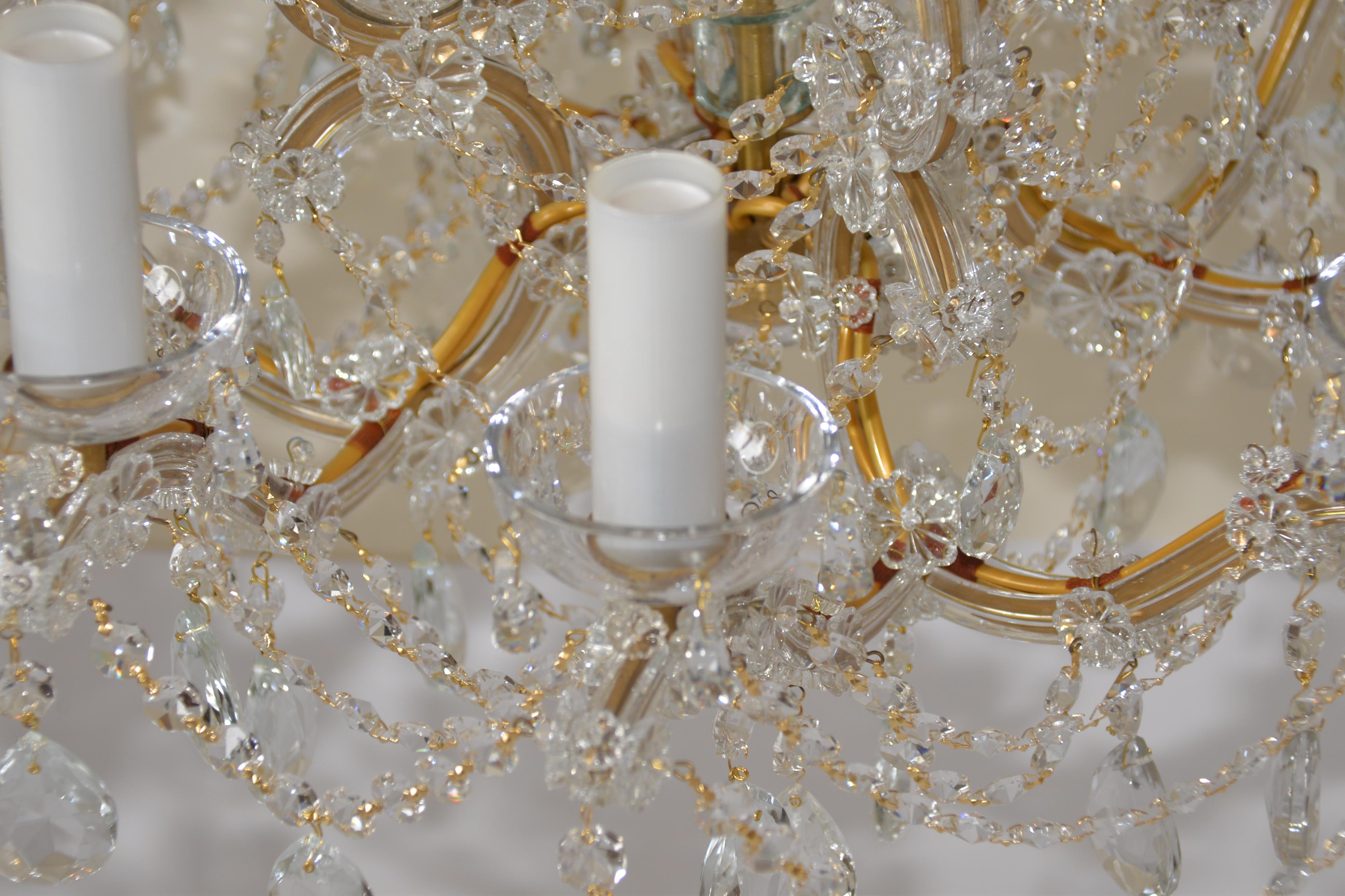 vintage czech crystal chandelier