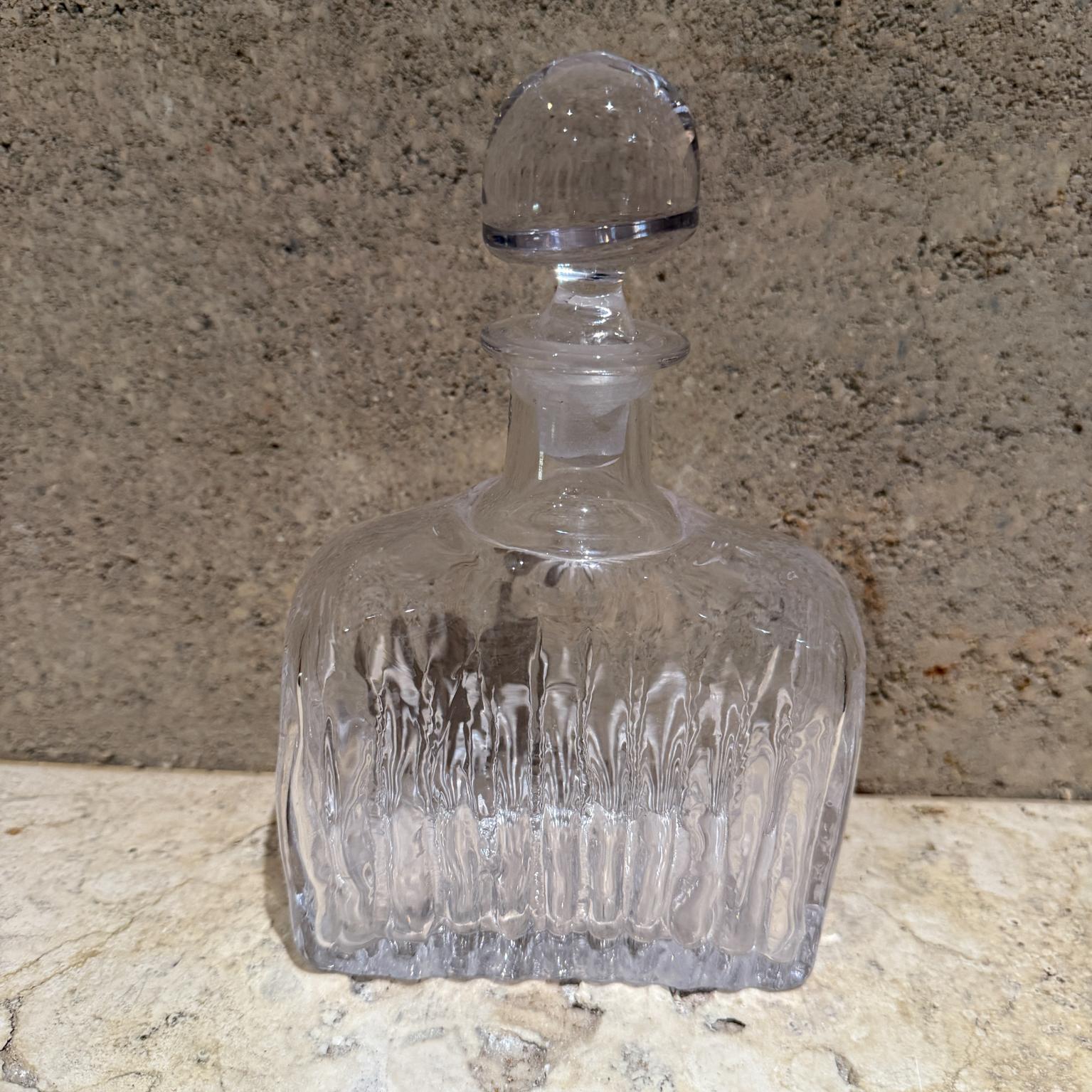 Decantador Vintage de Cristal de Plomo Estilo Atlántida Moderno de mediados de siglo en venta
