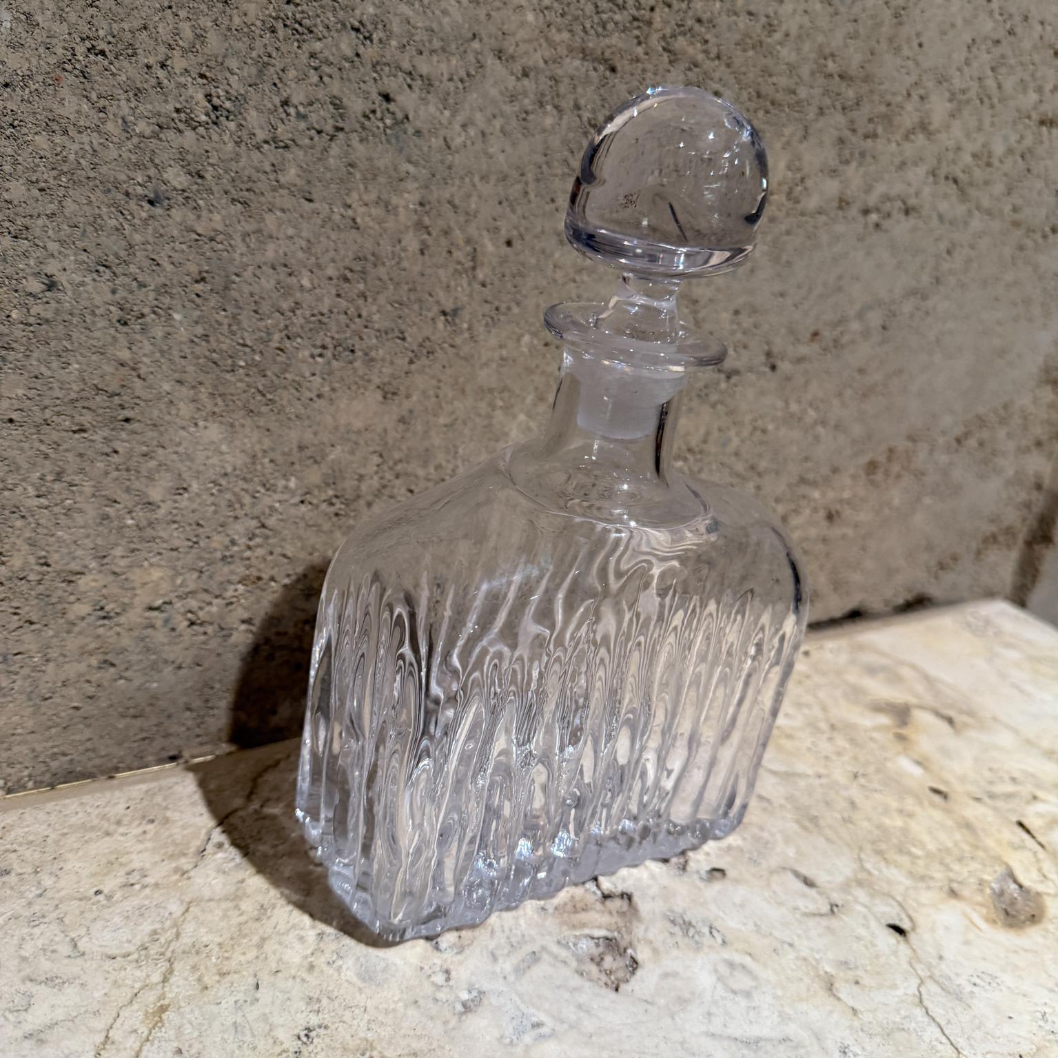 Decantador Vintage de Cristal de Plomo Estilo Atlántida siglo XX en venta