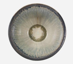 Vintage Lead Glazed & Decorated Studio Pottery Bowl - Signed - Canada - C. 1988