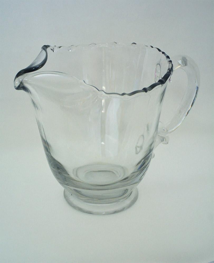 Add a touch of elegance at your dinner table with this wonderfully shaped leaded glass water pitcher. Use it for serving water, wine or punch.
OFFERING FREE SHIPPING TO CONTINENTAL US.  PLEASE JUST ASK FOR A SHIPPING QUOTE.
  