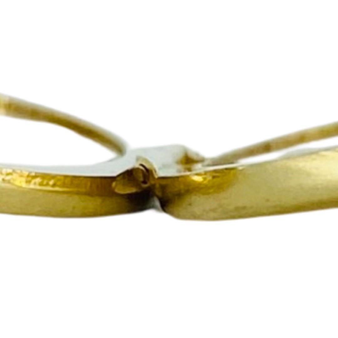 Pendentif de poche ovale Vintage Leaf Design/One Italy 14k Gold en vente 4