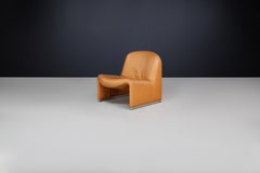 Vintage Leather Alky Lounge Chair by Giancarlo Piretti for Castelli & Artifort