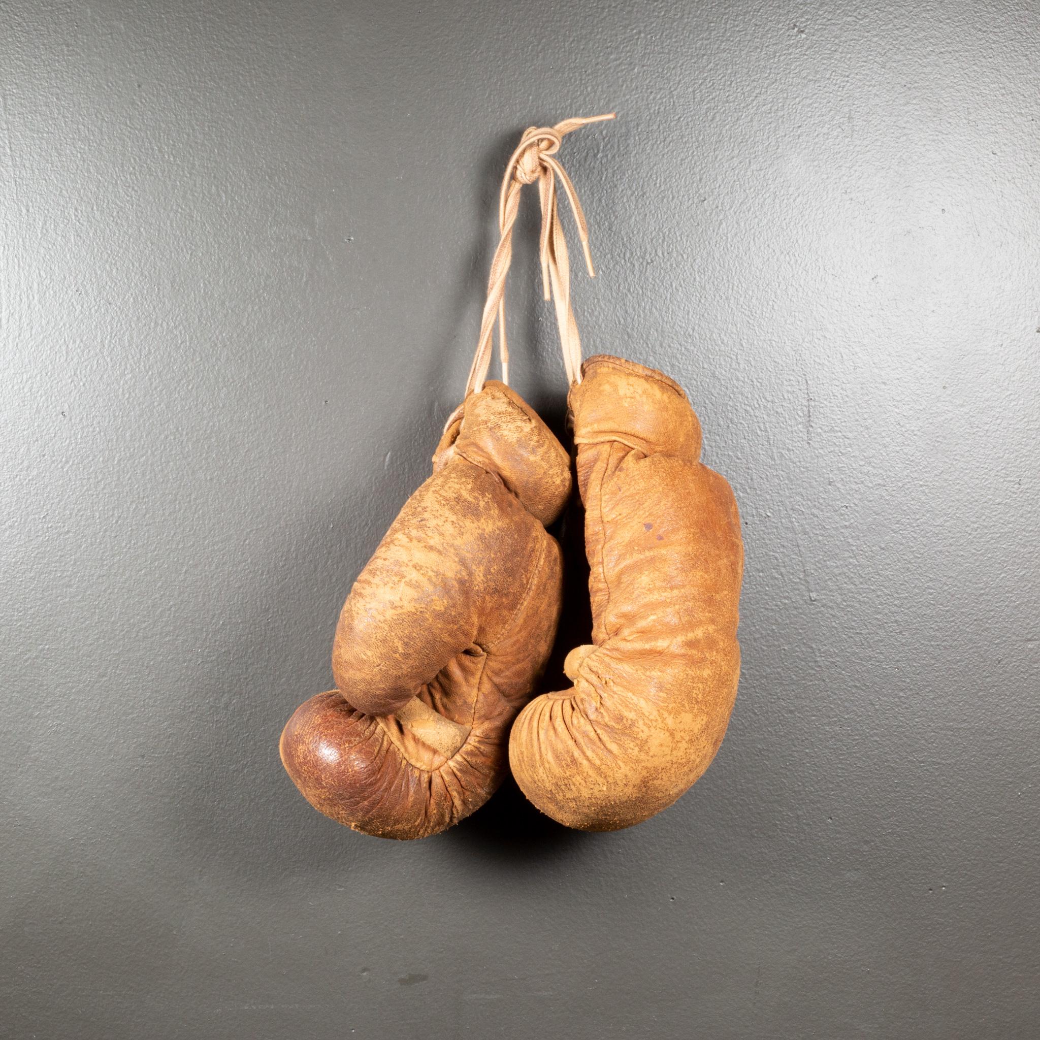 plaster filled boxing gloves