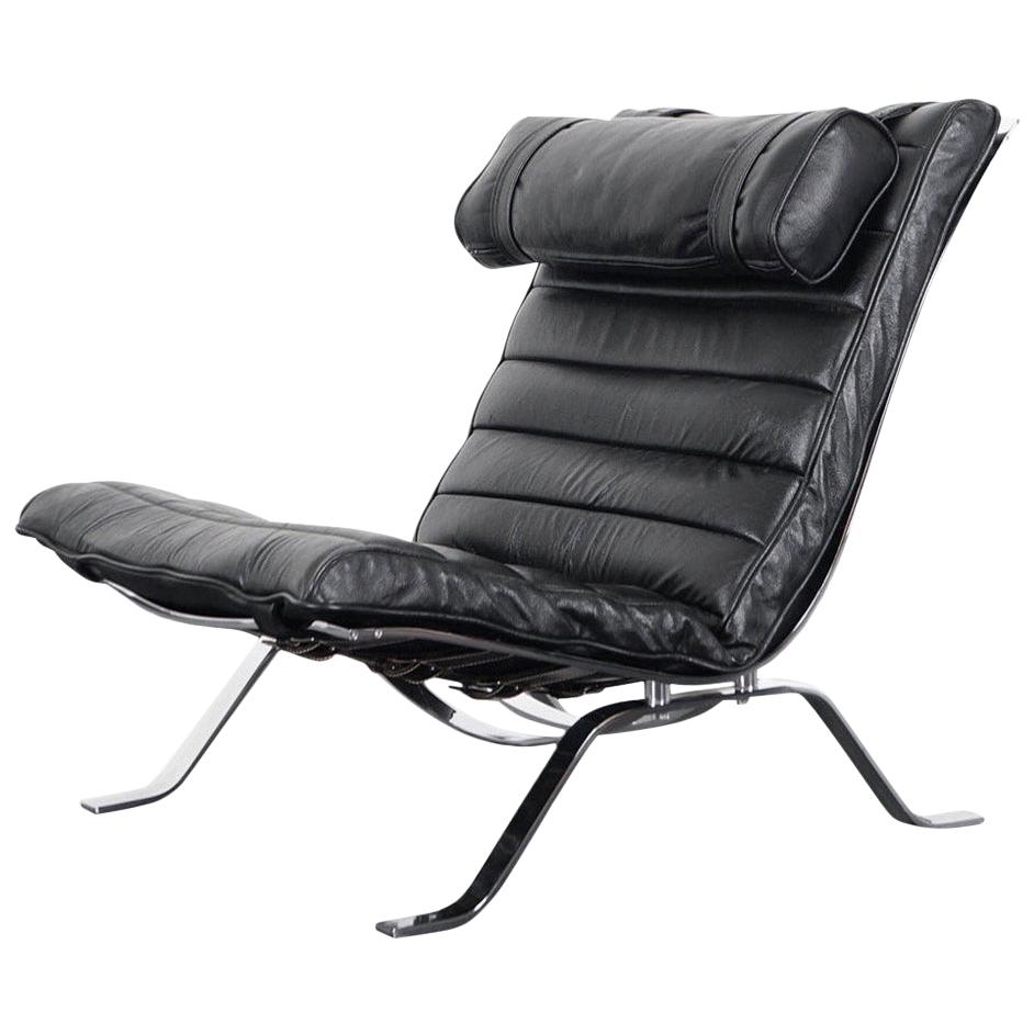 Vintage Leather "Ari" Lounge Chair by Arne Norell