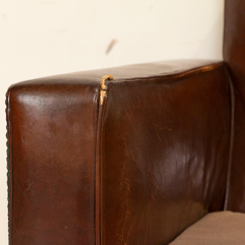 20th Century Vintage Leather Armchair from Denmark