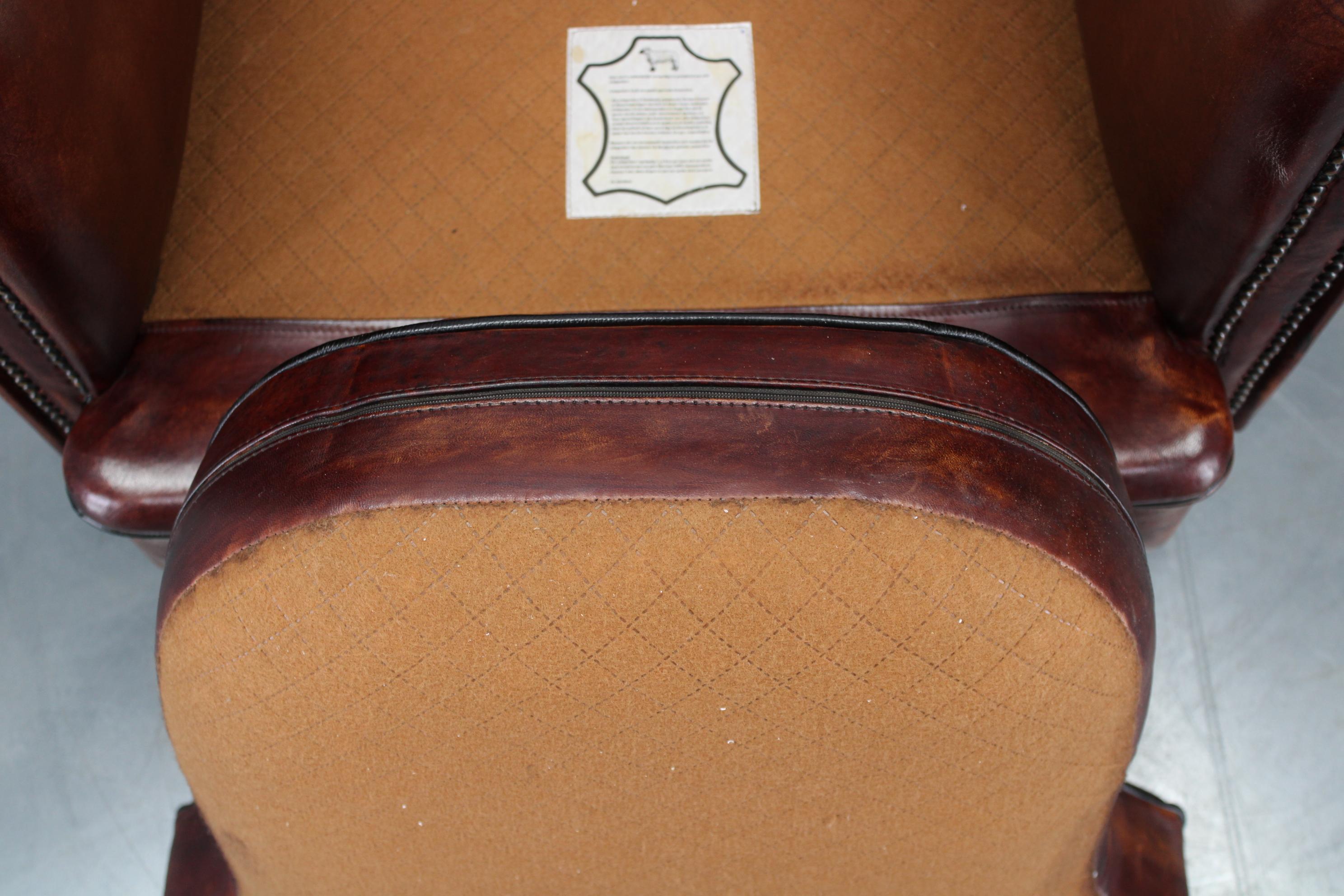 Vintage Leather Armchair, Czechoslovakia For Sale 5