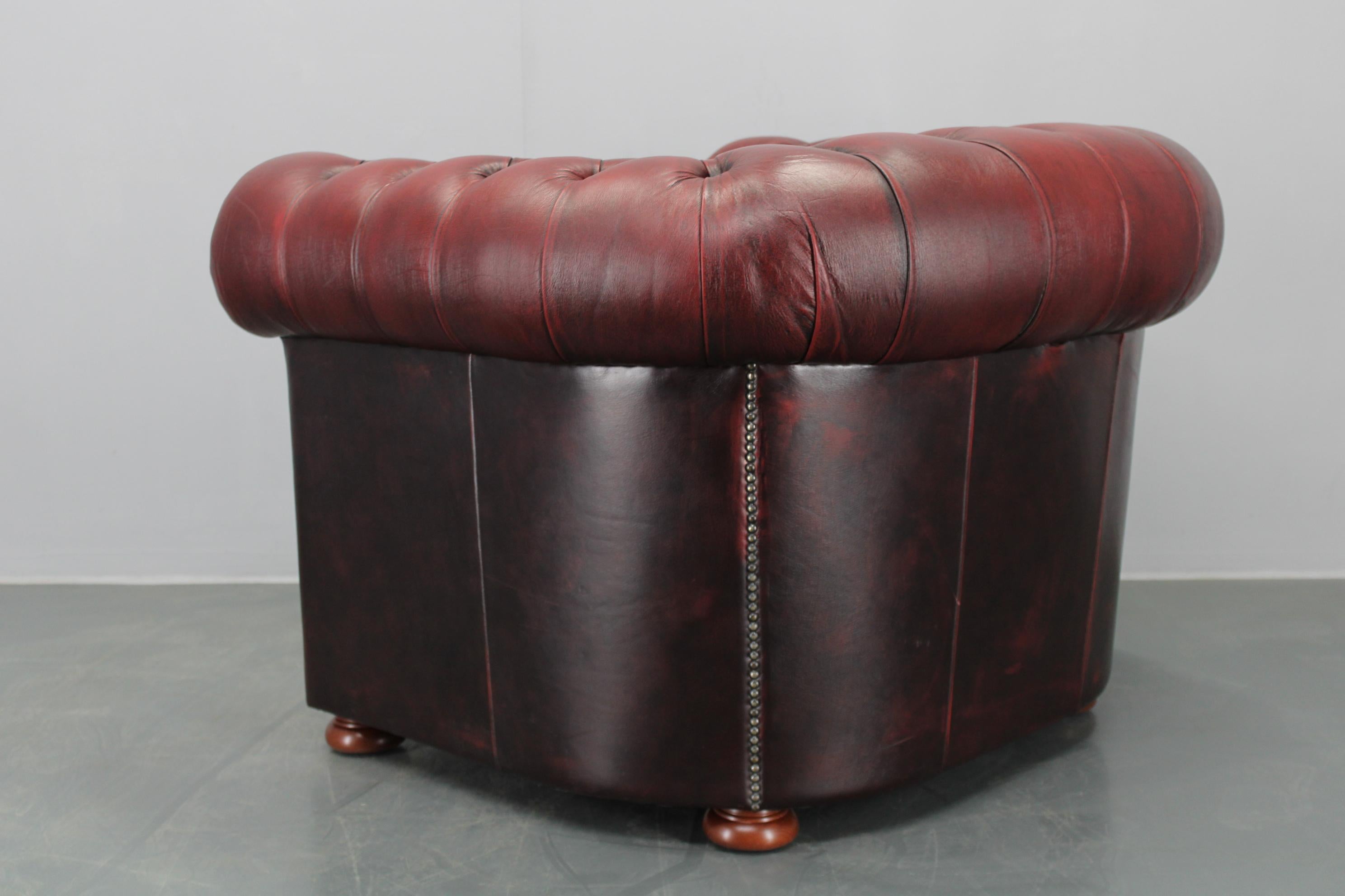 Vintage Leather Armchair, Czechoslovakia For Sale 5
