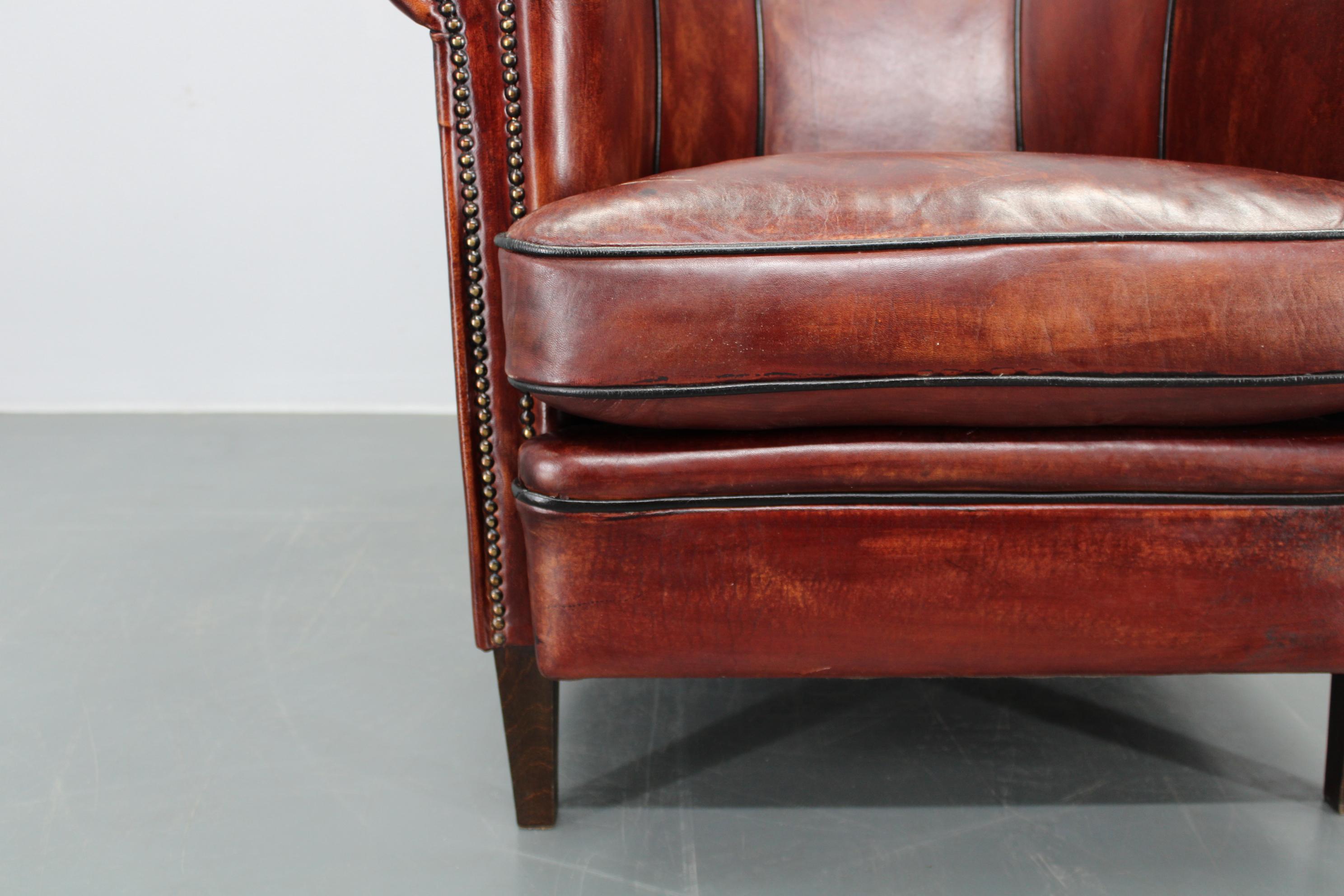 Vintage Leather Armchair, Czechoslovakia For Sale 7