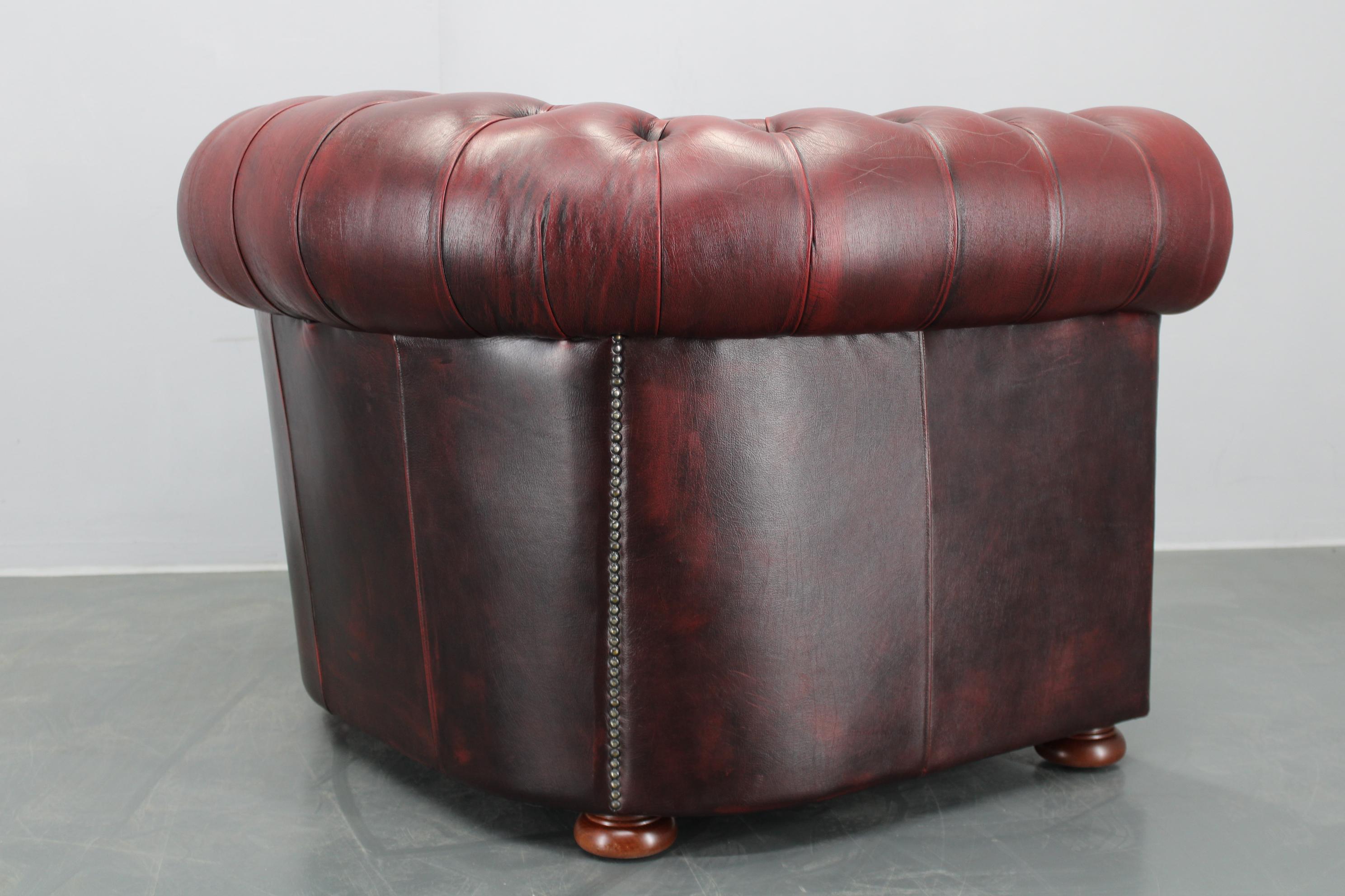Vintage Leather Armchair, Czechoslovakia For Sale 7