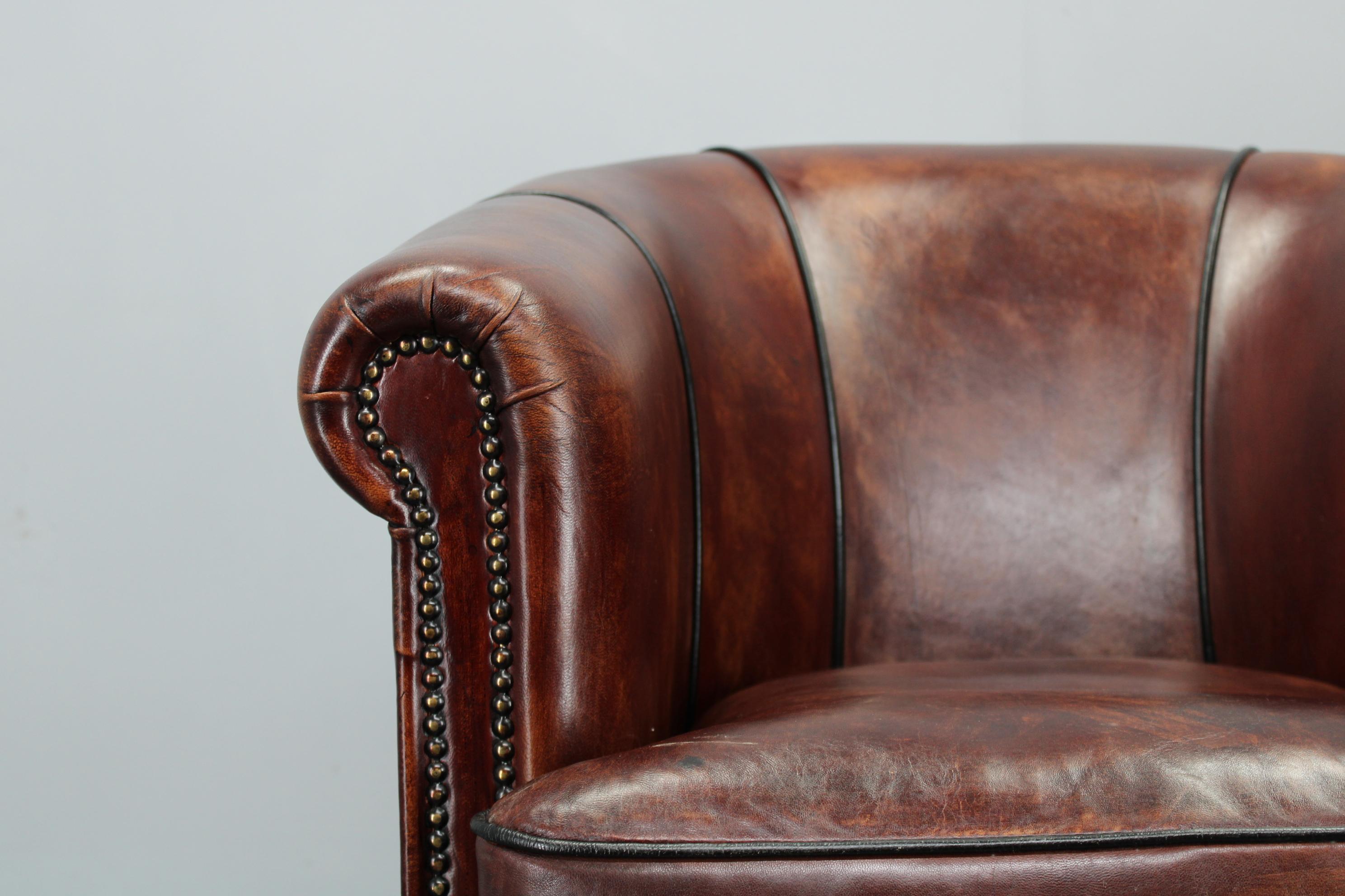 Vintage Leather Armchair, Czechoslovakia For Sale 8