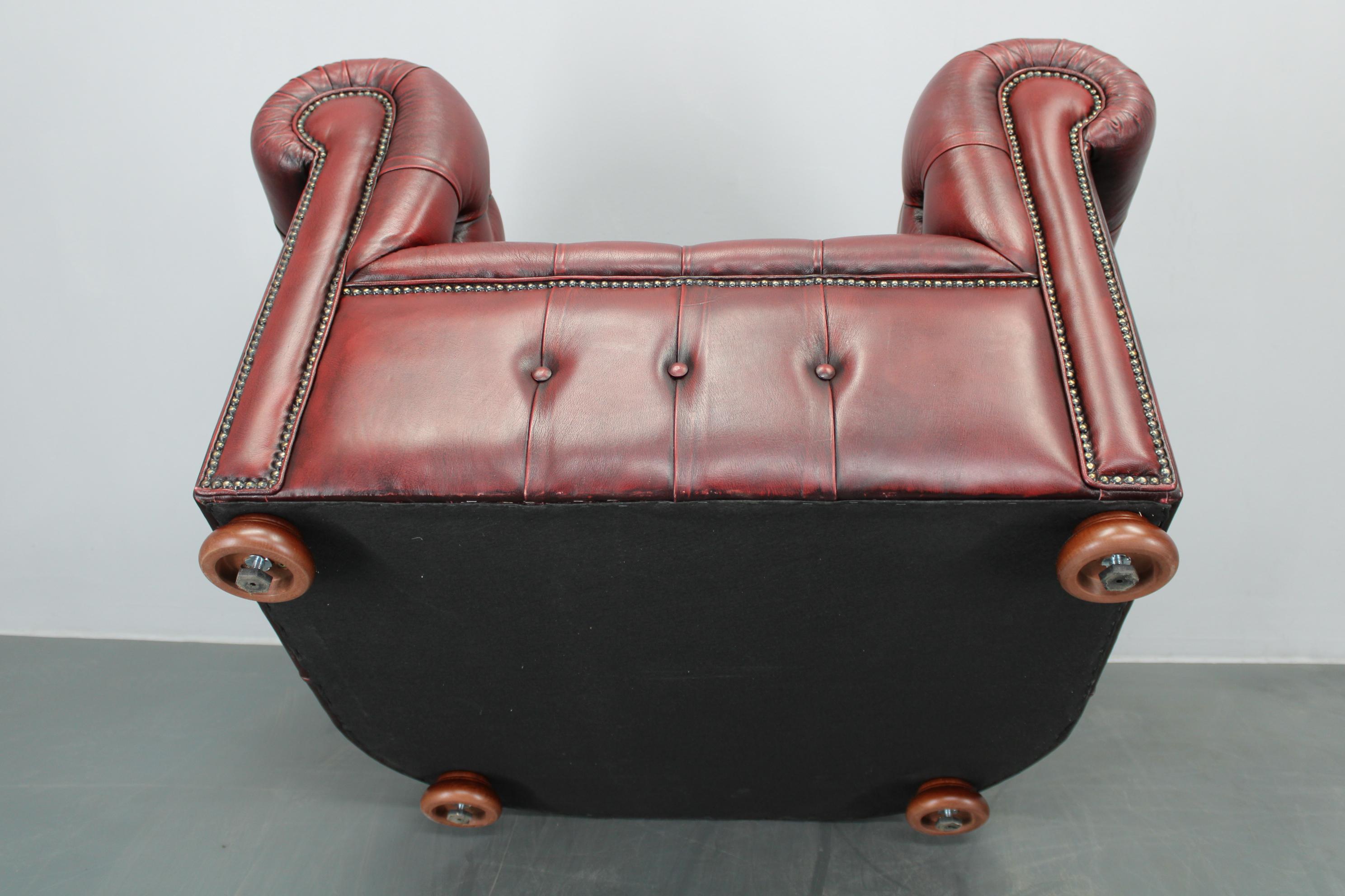 Vintage Leather Armchair, Czechoslovakia For Sale 11
