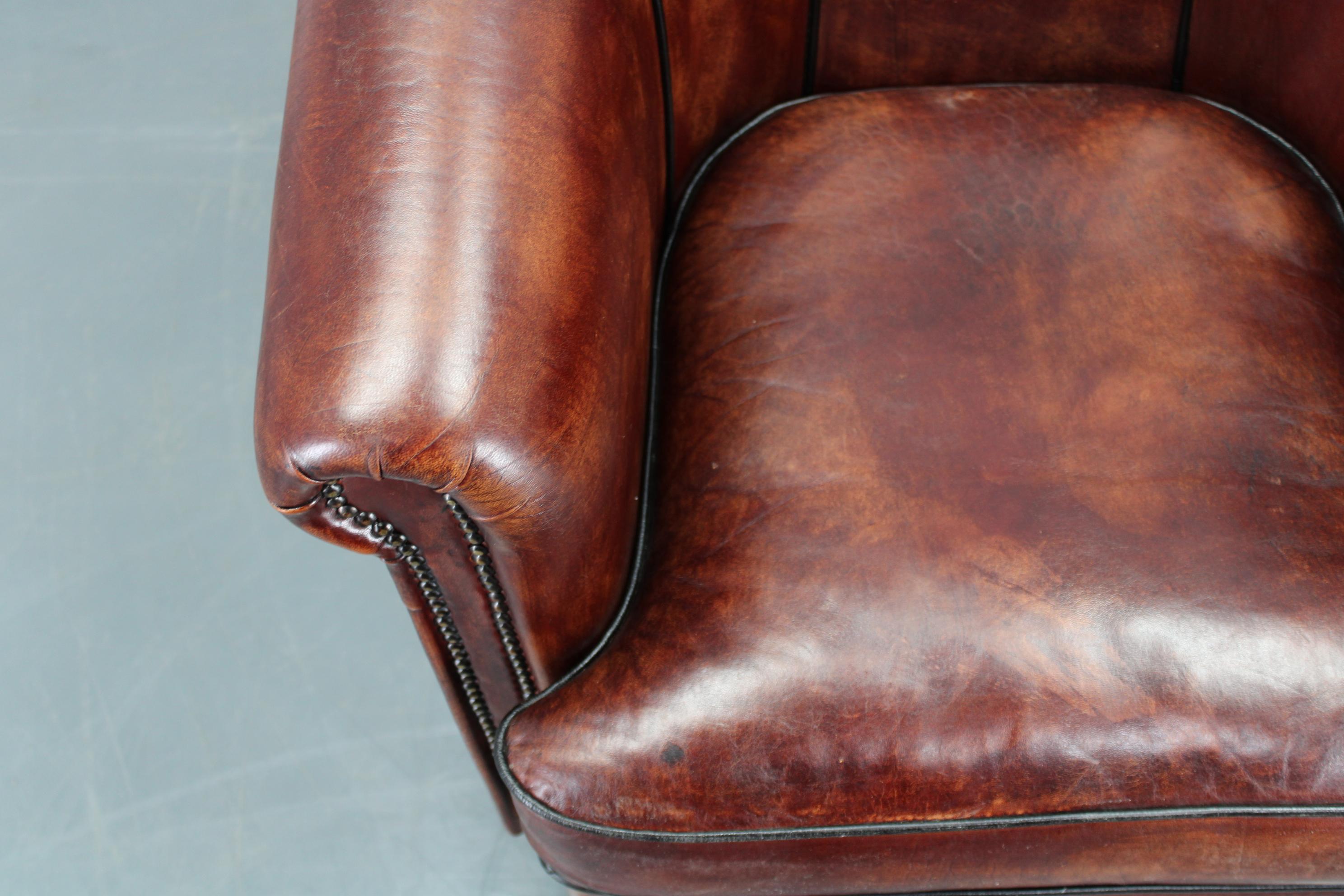 Vintage Leather Armchair, Czechoslovakia For Sale 12