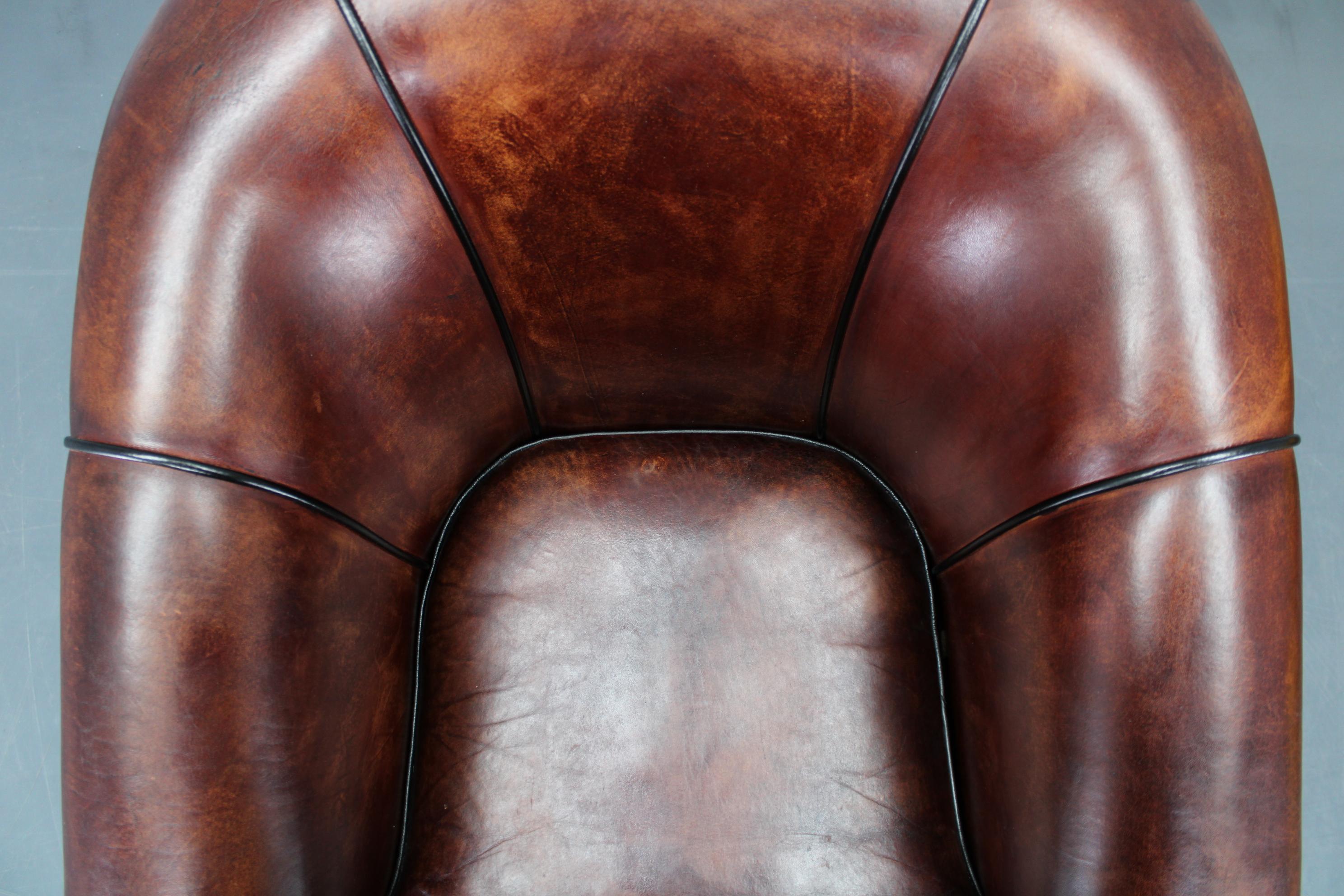 Vintage Leather Armchair, Czechoslovakia For Sale 13