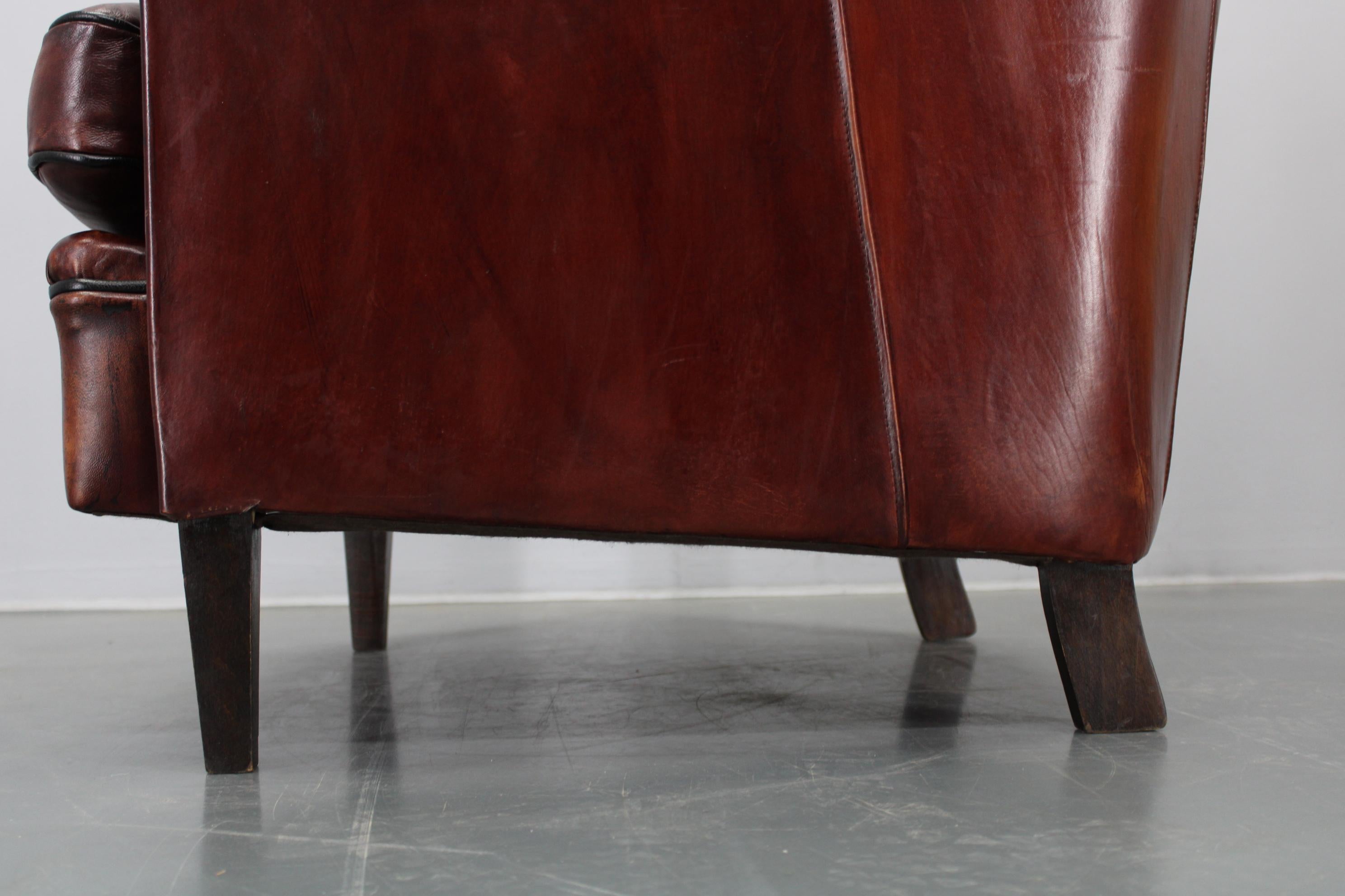 Vintage Leather Armchair, Czechoslovakia For Sale 15