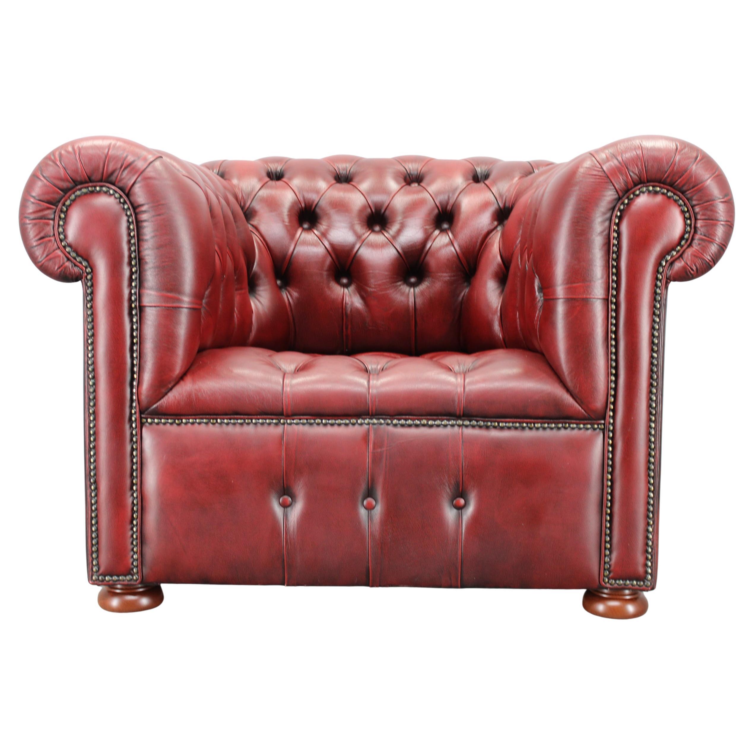 Vintage Leather Armchair, Czechoslovakia