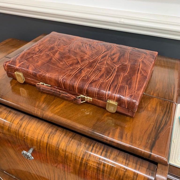 Vintage Leather Backgammon Game Board at 1stDibs vintage leather
