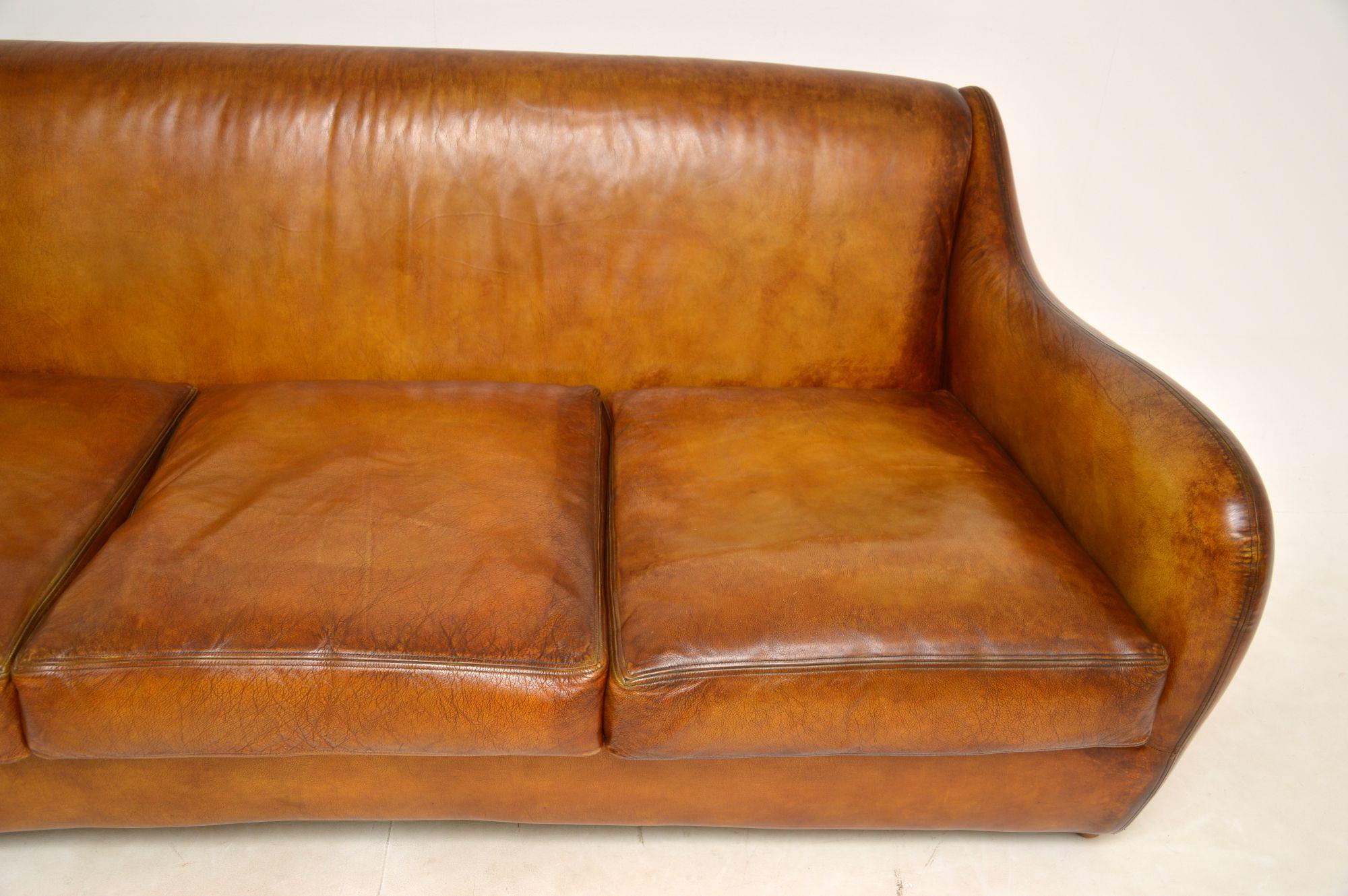 Vintage Leather Balzac Sofa by Matthew Hilton 4