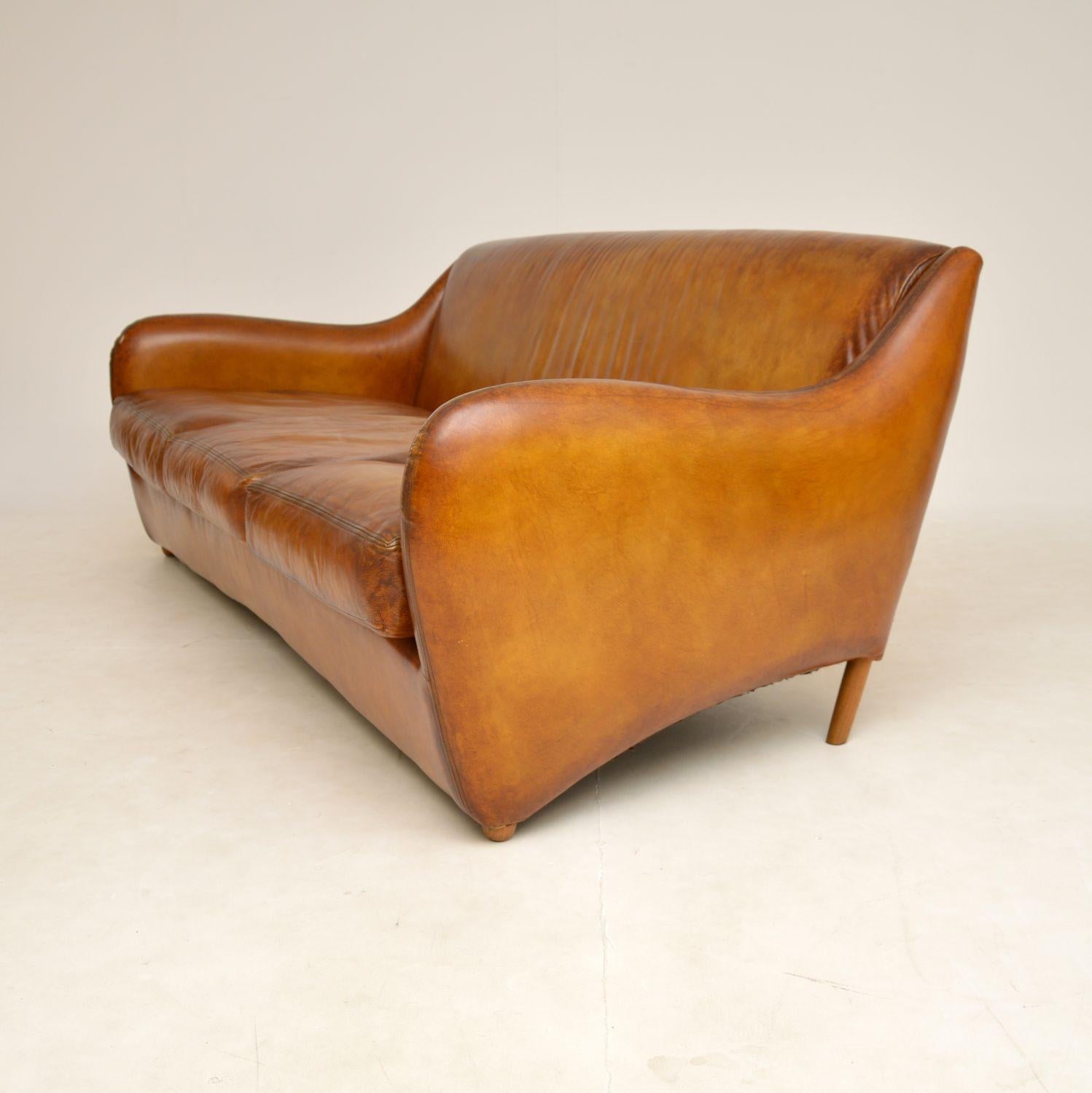 Late 20th Century Vintage Leather Balzac Sofa by Matthew Hilton