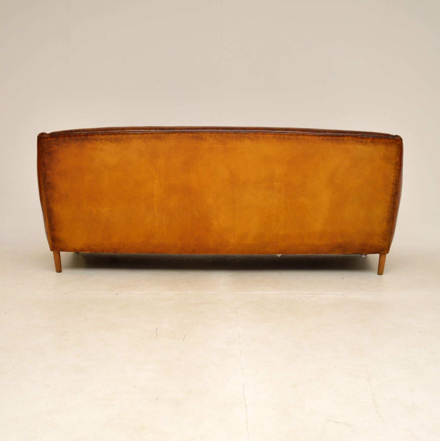 Vintage Leather Balzac Sofa by Matthew Hilton 2