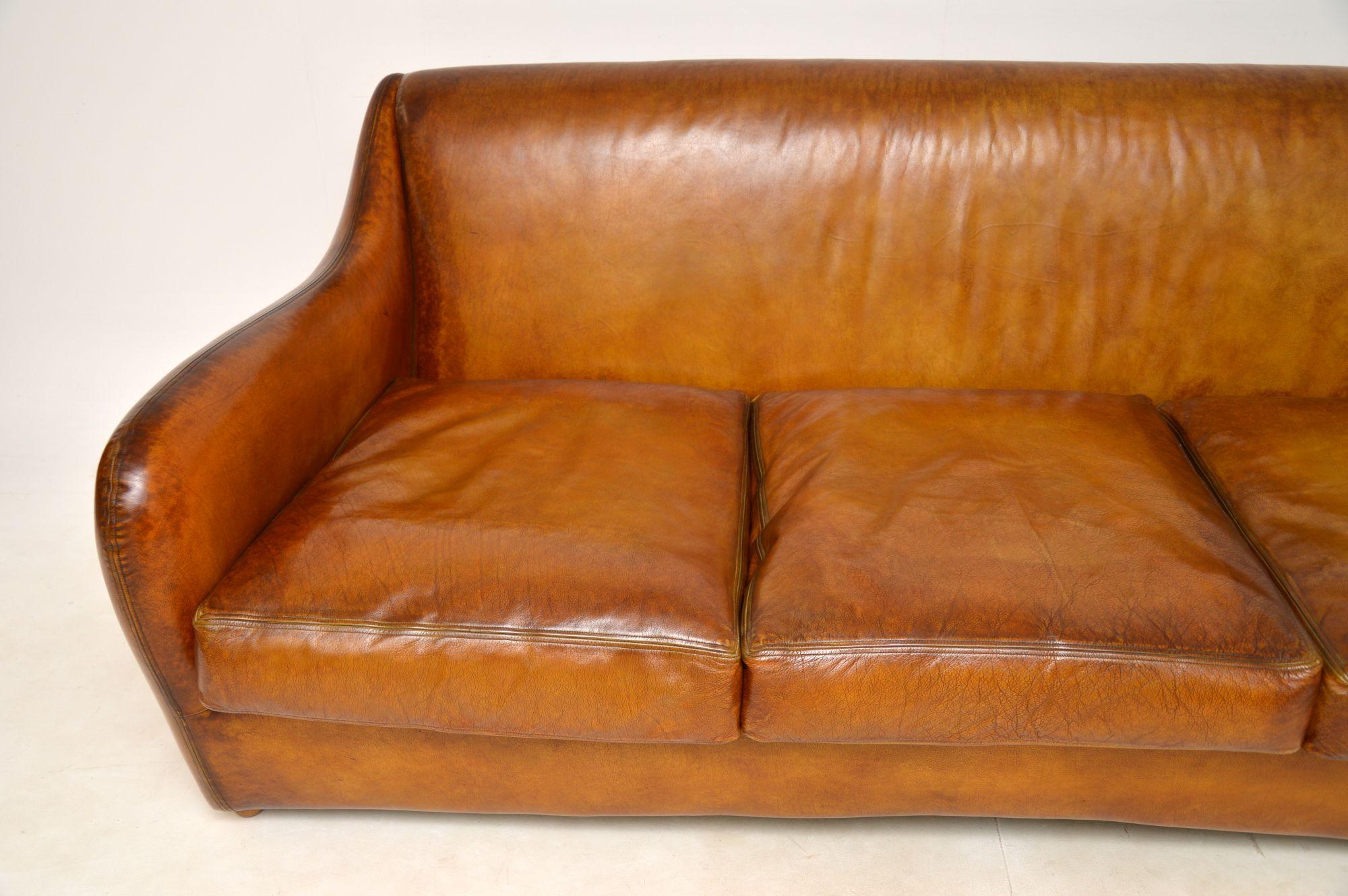 Vintage Leather Balzac Sofa by Matthew Hilton 3