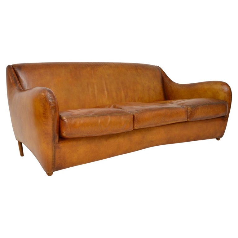 Vintage Leather Balzac Sofa by Matthew Hilton For Sale at 1stDibs